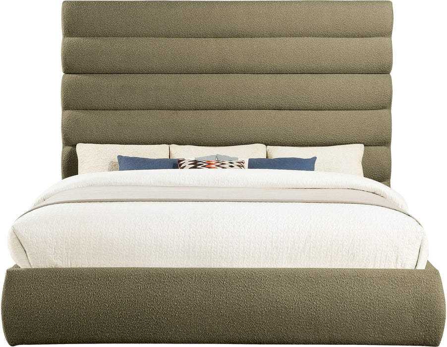 Adam - Boucle Fabric Bed With 70.5" Headboard - Simple Home Plus