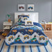 Nash - Monster Truck Reversible Coverlet Set - Blue - Simple Home Plus