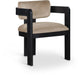 Sacha - Velvet Dining Chair With Black Base (Set of 2) - Simple Home Plus