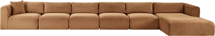 Shaggy - Fabric 6 Piece Modular Sectional With Chaise - Simple Home Plus