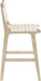 Entwine - Vegan Leather Upholstered Counter Stool - Painted Natural - Simple Home Plus