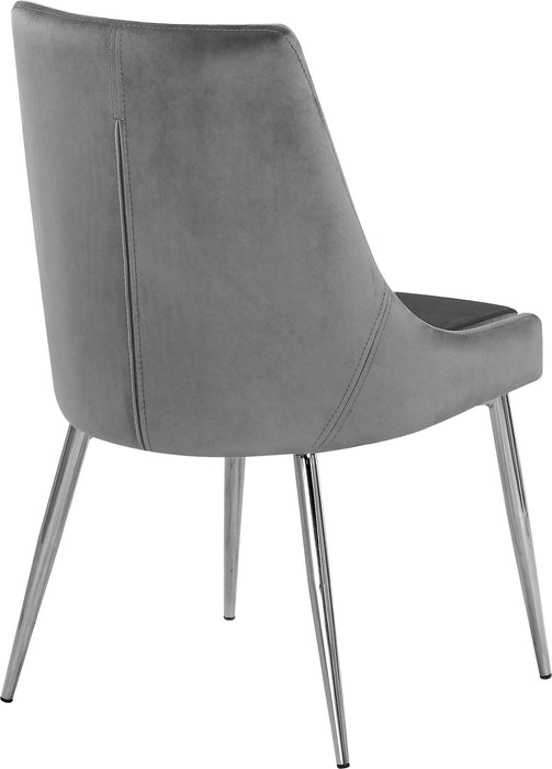 Karina - Dining Chair with Chrome Legs (Set of 2) - Simple Home Plus