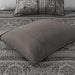 Bellagio - 6 Piece Full/Queen Quilt Set With Throw Pillows - Gray - Simple Home Plus
