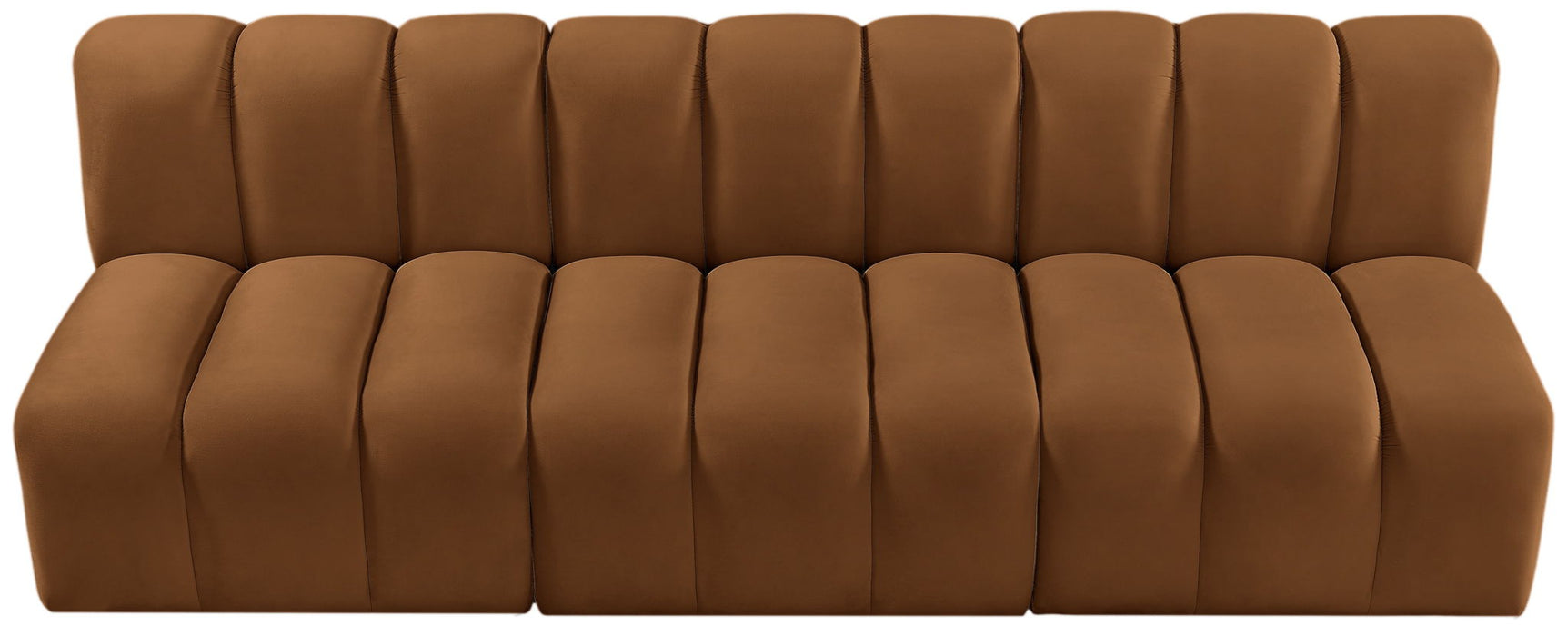 Arc - Velvet 3 Piece Modular Straight Sofa - Simple Home Plus