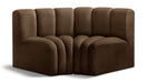Arc - Velvet 2 Piece Modular Sofa - Simple Home Plus