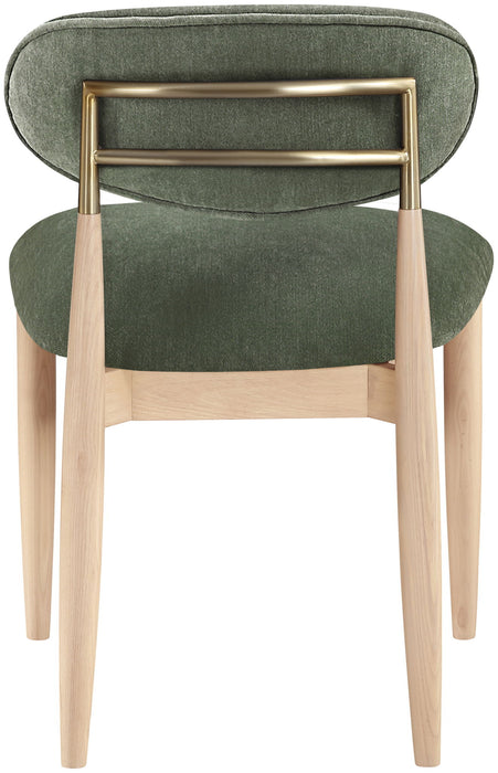 Riccio - Fabric Dining Side Chair (Set of 2) - Natural Frame - Simple Home Plus