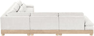 Turin - Chenille Fabric Upholstered Modular Sectional - White - Simple Home Plus
