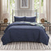 Timber - King 3 Piece Reversible Printed Coverlet Set - Green / Navy - Simple Home Plus