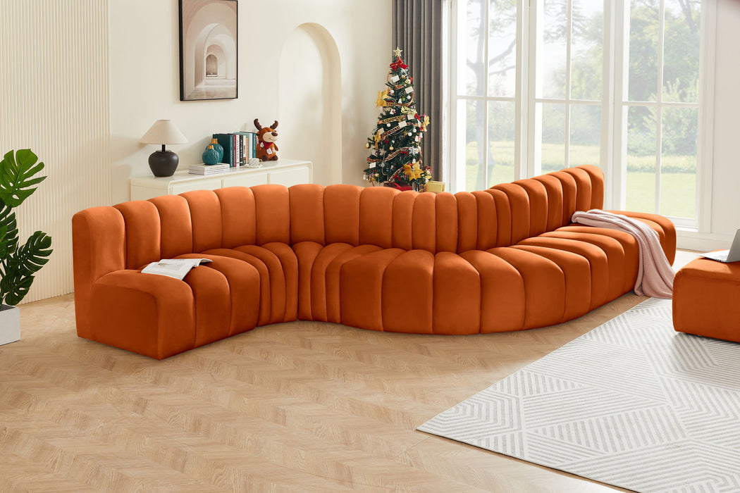 Arc - Velvet 7 Piece Modular Sofa - Simple Home Plus