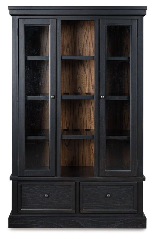 Greddinton - Black / Brown - Curio - Simple Home Plus