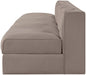 Rummi - Armless Velvet Performance Fabric Upholstered 4 Piece Modular Sofa - Simple Home Plus