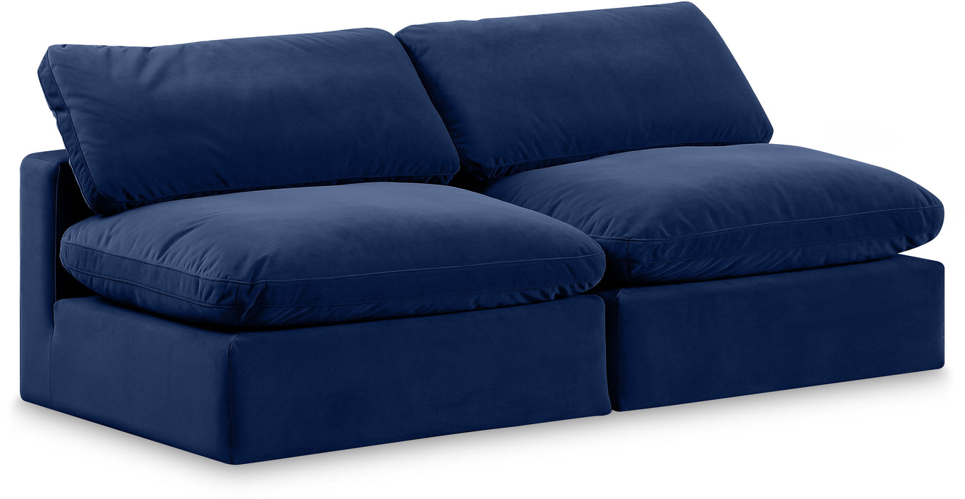 Comfy - Velvet Modular Armless Sofa 2 Seats - Simple Home Plus