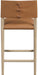 Andie - Vegan Leather Upholstered Counter Stool - Natural Base - Simple Home Plus