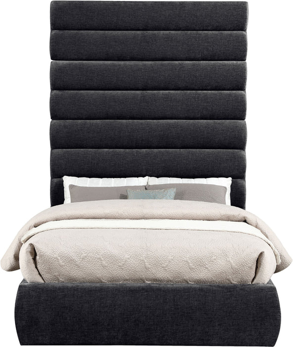 Adam - Chenille Fabric Bed With 89" Headboard - Simple Home Plus