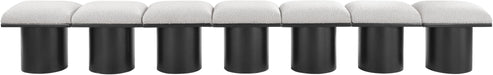 Pavilion - 7 Piece Modular Bench With Black Base - Simple Home Plus