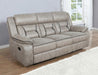 Greer - Upholstered Motion Reclining Sofa - Simple Home Plus