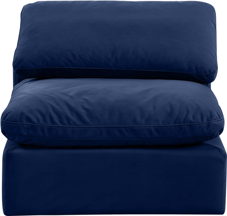 Indulge - Velvet Armless Chair - Simple Home Plus