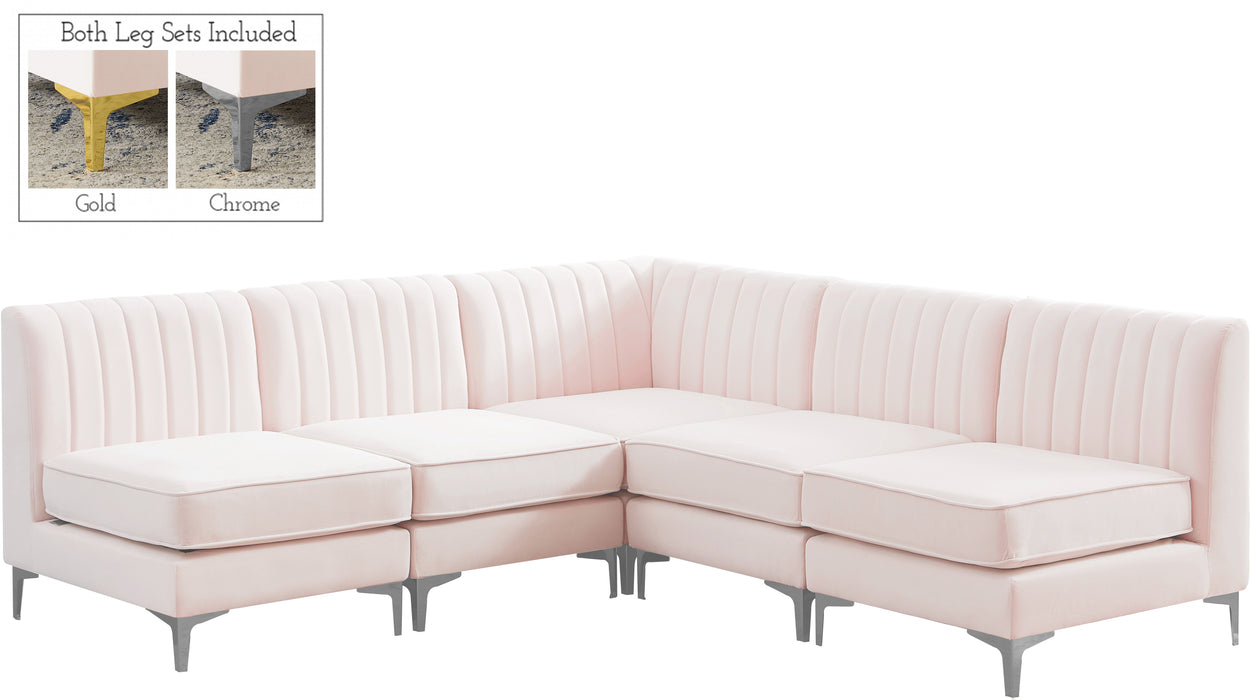 Alina - 5 Piece Armless Sectional - Simple Home Plus