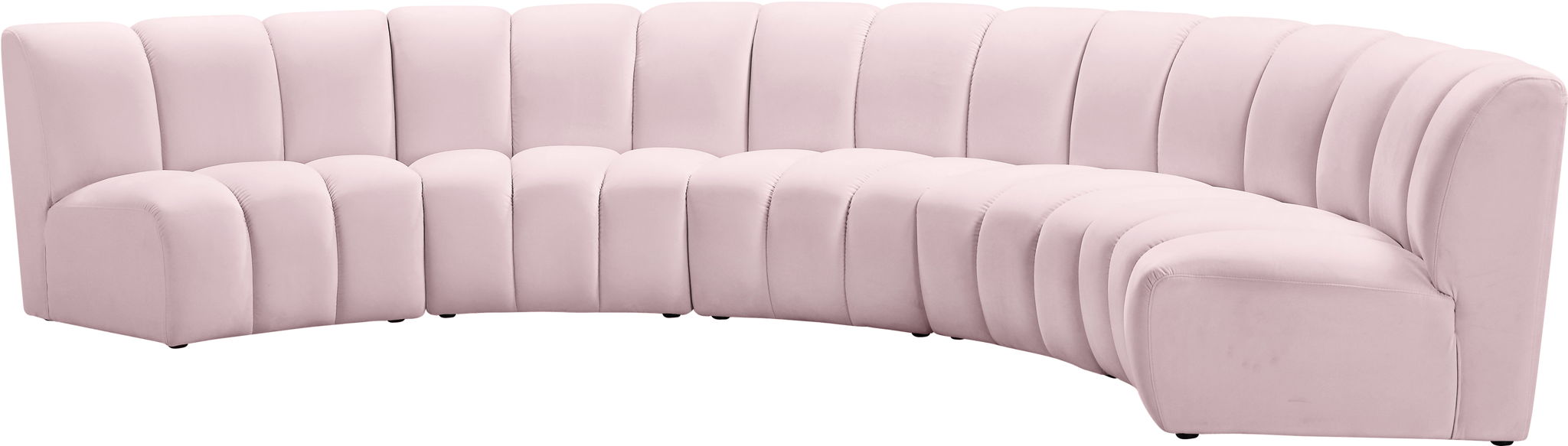 Infinity - 5 Piece Velvet Modular Sectional - Simple Home Plus