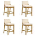 Yaneli - Contemporary Natural Wood Counter Height Kitchen Bar Stool - Simple Home Plus