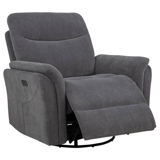 Adler - Upholstered Power Swivel Glider Recliner - Simple Home Plus