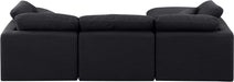 Indulge - Linen 4 Piece Modular Sectional With Chaise - Simple Home Plus