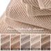 Diagonal Ribbed - 4 Piece Hand Towels Set - Beige - Simple Home Plus