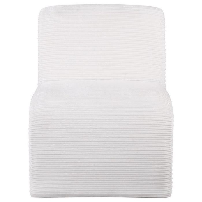 Drayton - Upholstered Curved Armless Accent Chair - Simple Home Plus