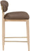 Riccio - Stool - Natural And Gold Frame - Simple Home Plus