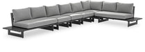 Maldives - 6 Piece Water Resistant Outdoor Patio Modular Sectional With Gray Base - Simple Home Plus