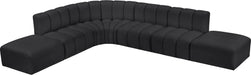 Arc - Faux Leather 7 Piece Corner Modular Sofa - Simple Home Plus