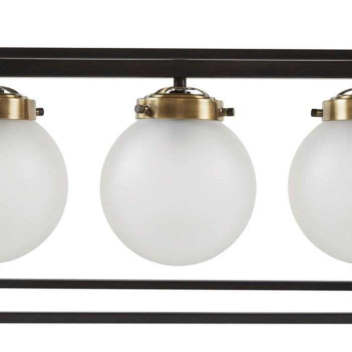 Helena - Industrial Styled Chandelier - Antique Brass - Simple Home Plus