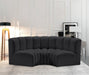 Arc - Faux Leather 3 Piece Modular U-Shaped Sofa - Simple Home Plus