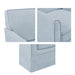 Paula - Slipcover Accent Armchair - Light Blue - Simple Home Plus