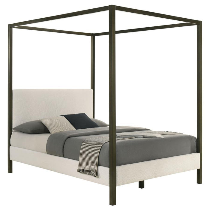 Monroe - Upholstered Canopy Bed - Simple Home Plus