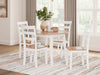 Gesthaven - Round Dining Room Drop Leaf Table Set - Simple Home Plus