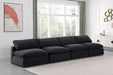 Comfy - Velvet Modular Armless Sofa 4 Seats - Simple Home Plus