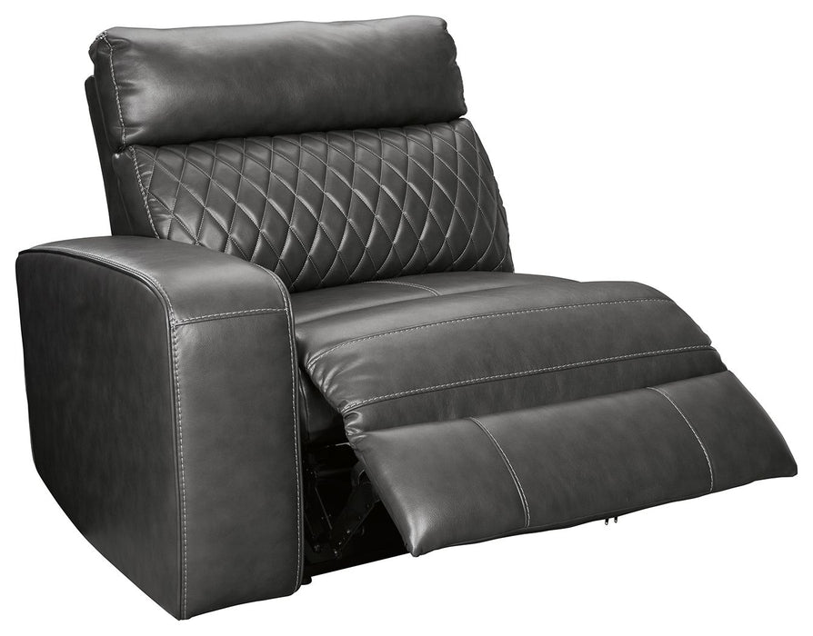 Samperstone - LAF Zero Wall Power Recliner - Gray - Simple Home Plus