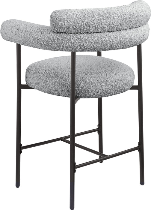 Blake - Counter Stool With Black Base (Set of 2) - Simple Home Plus