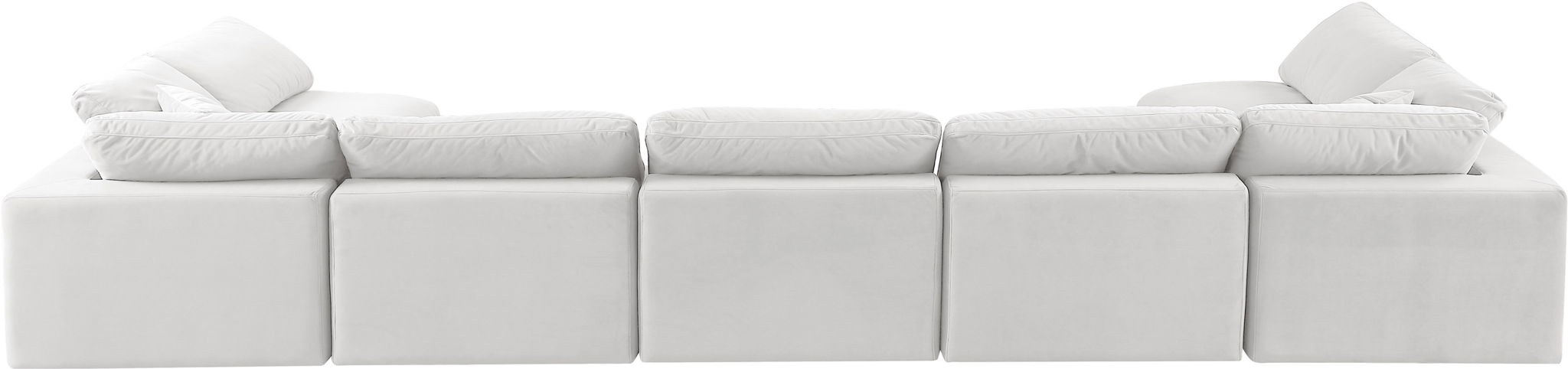 Comfy - 7 Piece Velvet Modular Armless Sectional - Simple Home Plus