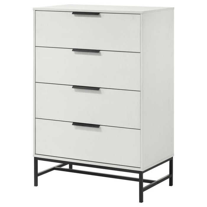 Sonora - 4-Drawer Bedroom Chest - White - Simple Home Plus