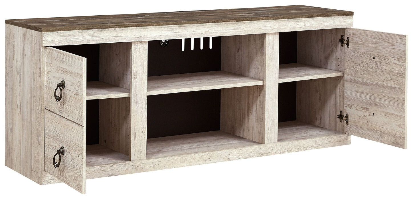 Willowton - TV Stand With Fireplace Option - Simple Home Plus