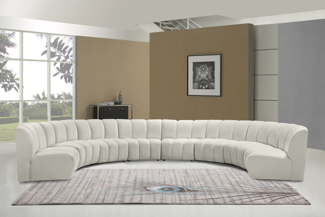 Infinity - 8 Piece Velvet Modular Sectional - Simple Home Plus