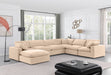 Comfy - 7 Piece Velvet Modular Sectional With Chaise - Simple Home Plus