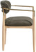 Riccio - Fabric Dining Arm Chair (Set of 2) - Natural Frame - Simple Home Plus
