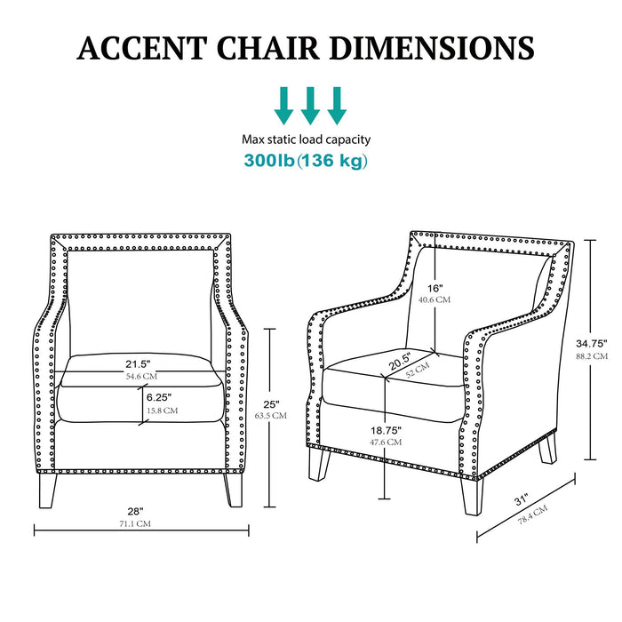Shasta - Accent Chair - Brown - Simple Home Plus
