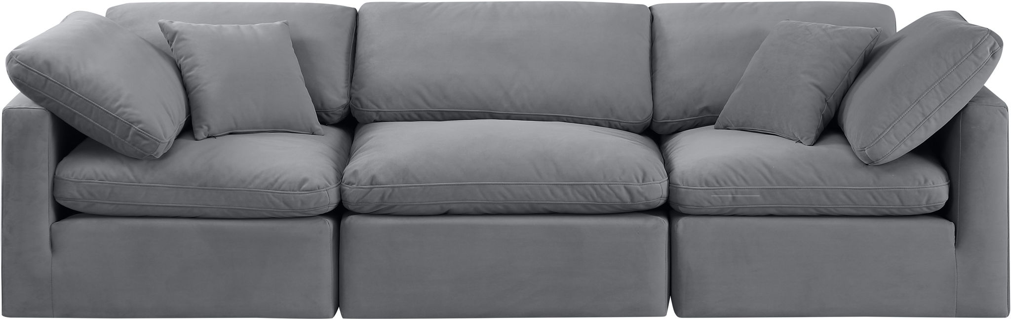 Indulge - Velvet 3 Seat Modular Sofa - Simple Home Plus