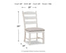 Valebeck - Beige / White - Dining UPH Side Chair (Set of 2) - Simple Home Plus