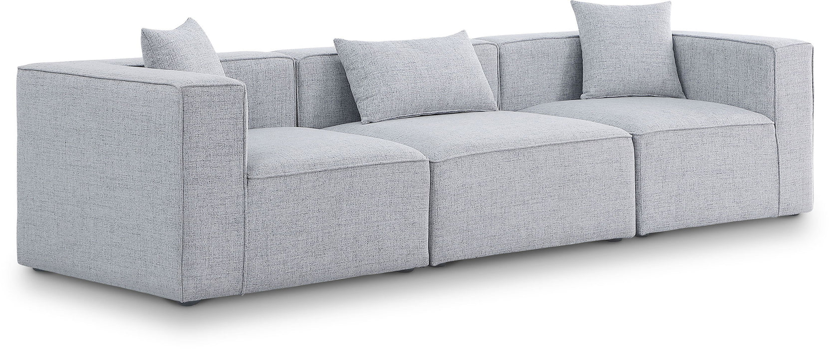 Cube - Linen Modular 3 Seat Sofa - Simple Home Plus