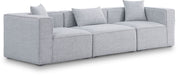 Cube - Linen Modular 3 Seat Sofa - Simple Home Plus